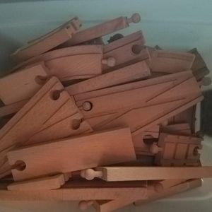 Wooden tracks, 36 pieces